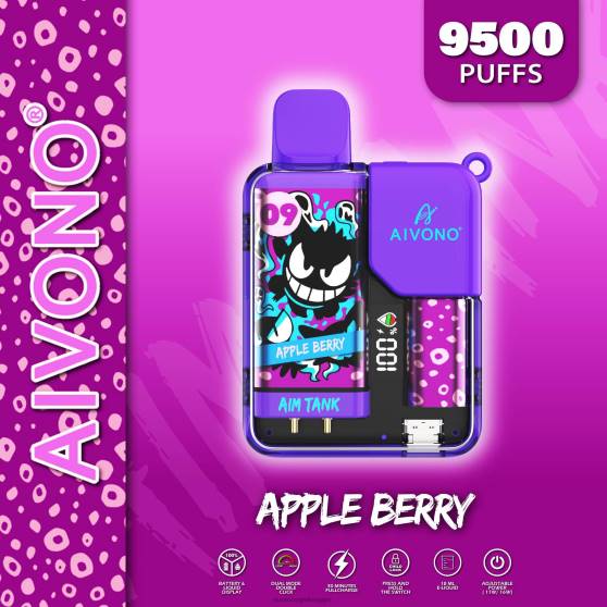 Vape Netistä - omena marja Aivono AIM TANK 9500 0B8L43