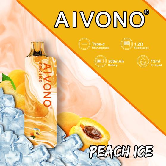 Vape Netistä - persikkajäätä Aivono AIM GUN 7000 0B8L103