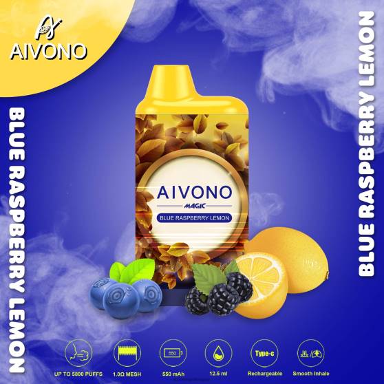 Vape Netistä - sininen vadelma sitruuna Aivono AIM MAGIC 5800 mouth box savuke 0B8L91