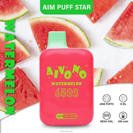 Vape Netistä - vesimeloni Aivono AIM PUFF STAR 6500 0B8L291
