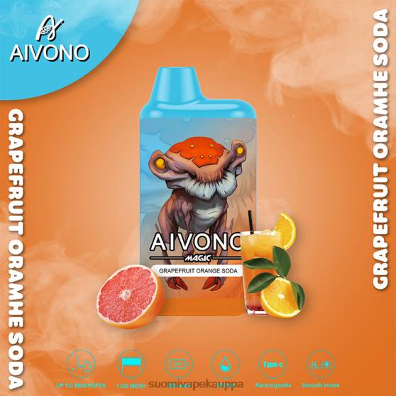 Vape Suomi - greippi appelsiini sooda Aivono AIM MAGIC 5800 mouth box savuke 0B8L101