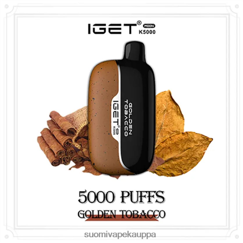 Vape Suomi - kultainen tupakka IGET Moon k5000 4422801