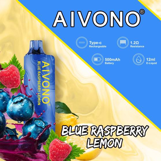 Vape Suomi - mustikka vadelma sitruuna Aivono AIM GUN 7000 0B8L109