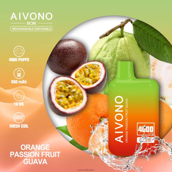 Vape Kauppa - appelsiini passionhedelmä guava Aivono AIM BOXX 4000 0B8L212