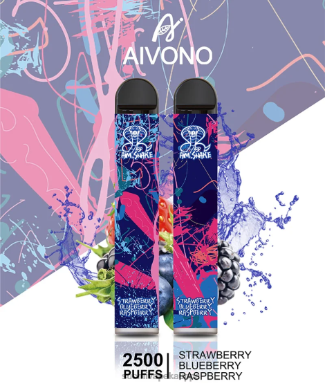 Vape Nesteet - mansikka mustikka vadelma Aivono AIM SNAKE 2500 0B8L318