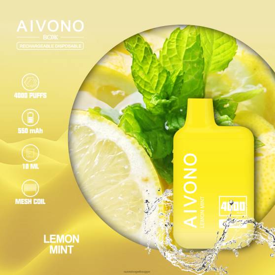 Vape Nesteet - sitruuna minttu Aivono AIM BOXX 4000 0B8L230