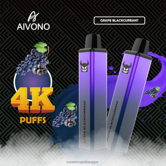 Vape Netistä - rypäle mustaherukka Aivono AIM FREAK 4000 0B8L259