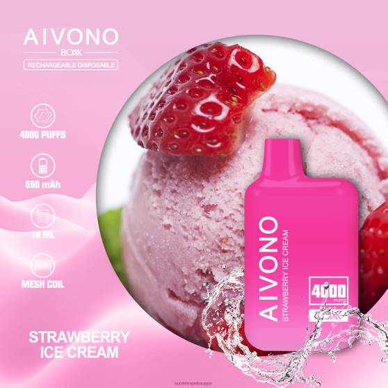 Vape Suomi - mansikkajäätelöä Aivono AIM BOXX 4000 0B8L221