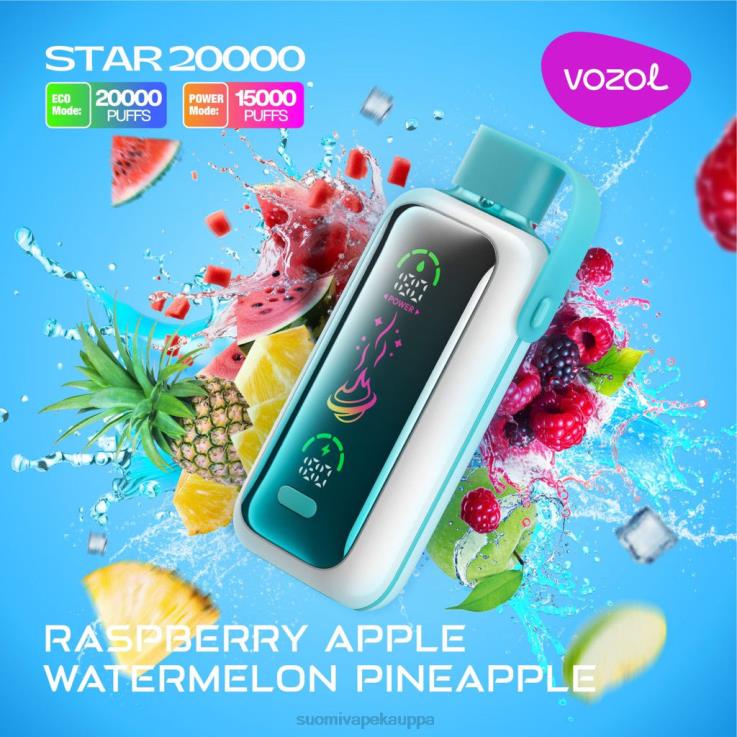 Vape Box - vadelma omena vesimeloni ananas VOZOL STAR 20 000 Z006D18