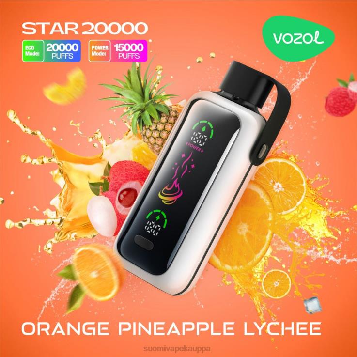 Vape Kauppa - oranssi ananas litsi VOZOL STAR 20 000 Z006D15