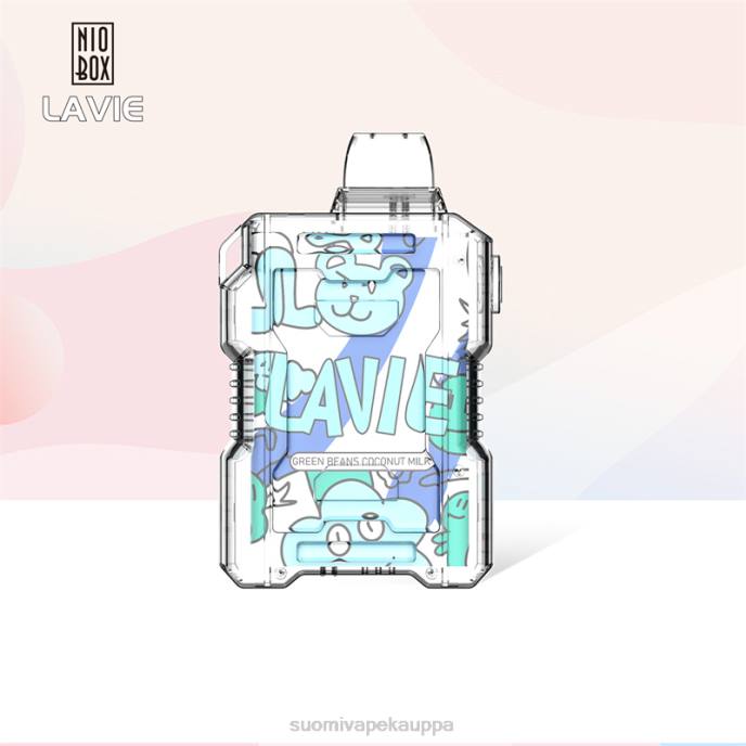 Vape Kauppa - vihreitä papuja kookosmaitoa 8D4V188 LAVIE NIO BOX 9000 hengitystä