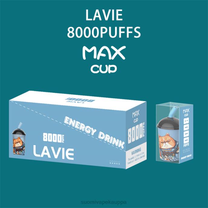 Vape Netistä - energiajuoma 8D4V259 LAVIE Max Cup 8000 hengitystä