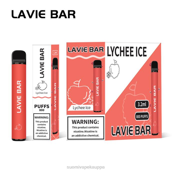 Vape Suomi - litsi jää 8D4V313 LAVIE BAR 800 puhallusta