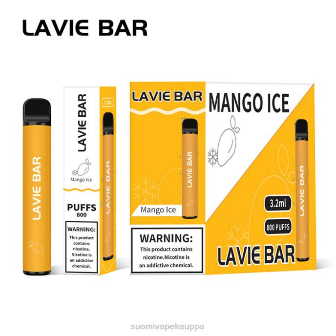 Vape Suomi - mango jäätä 8D4V309 LAVIE BAR 800 puhallusta