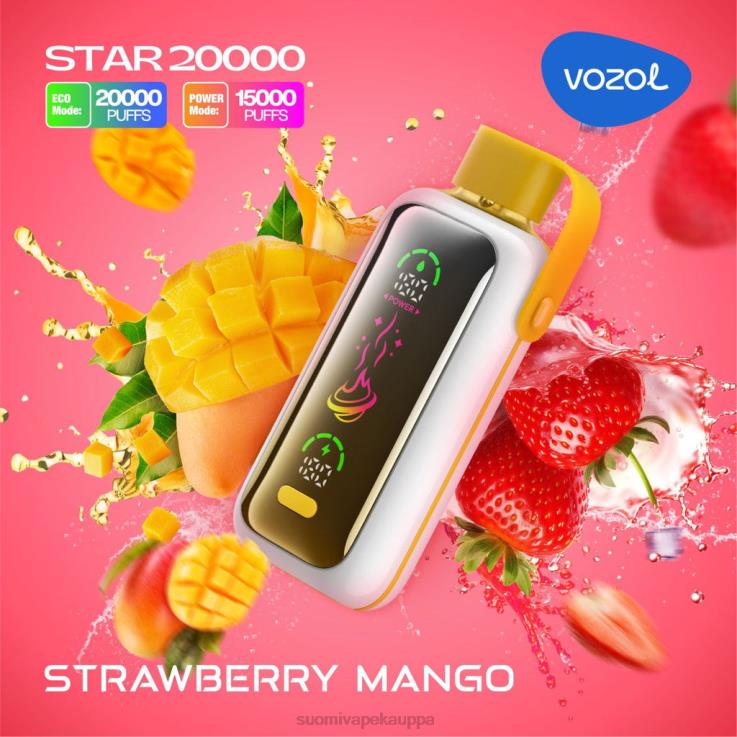 Vape Suomi - mansikka mango VOZOL STAR 20 000 Z006D1
