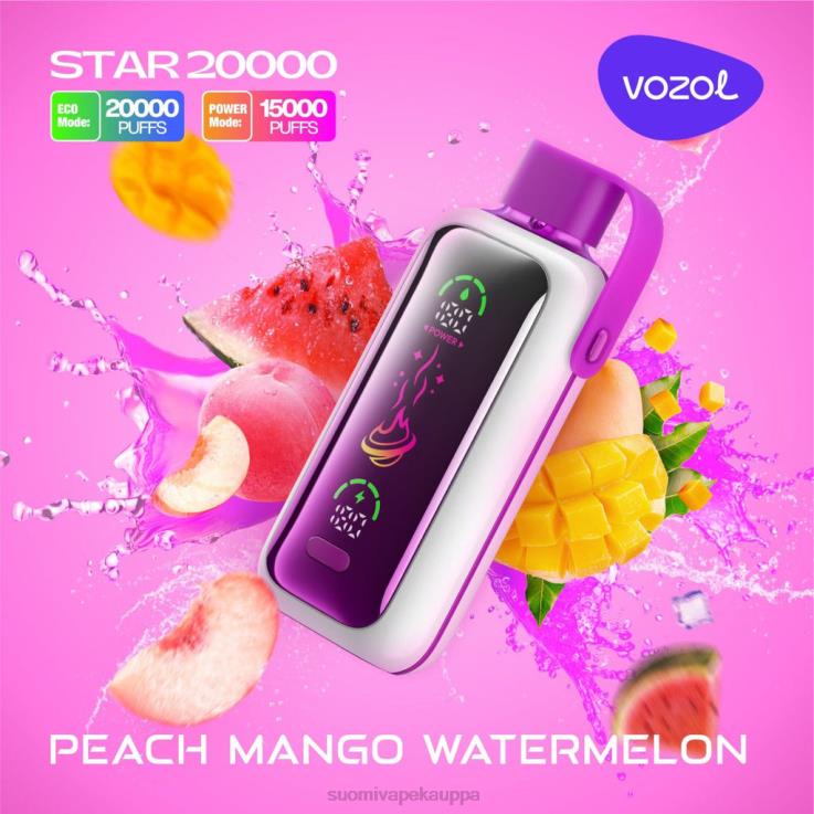 Vape Suomi - persikka mango vesimeloni VOZOL STAR 20 000 Z006D16