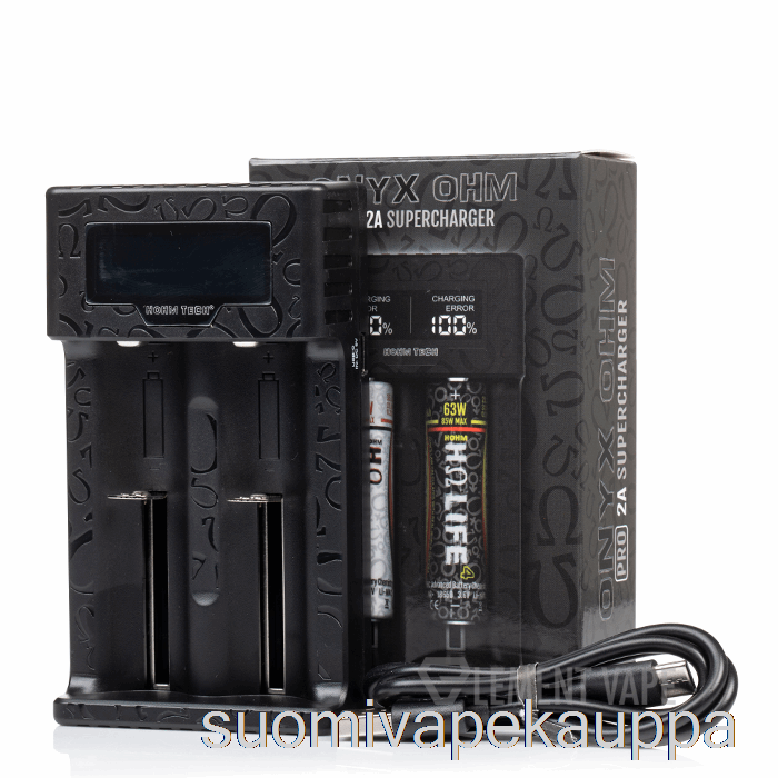 Vape Suomi Hohm Tech Onyx Ohm 2a Matriisi Näyttölaturi 2-paikkainen Laturi