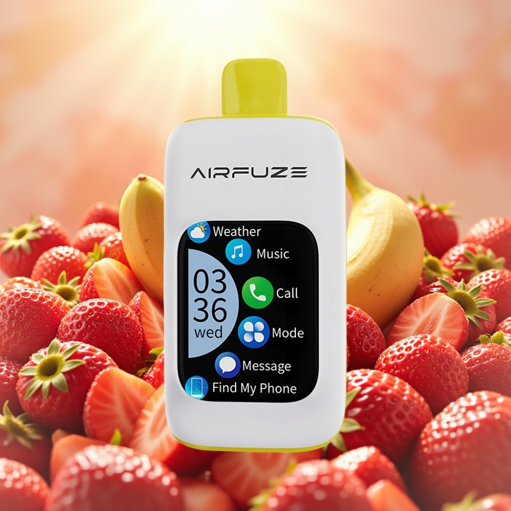 AirFuze Smart 30000 Pussit Disposable Pod - Mansikka-Banaani, 5% Nikotiinia, 900mAh