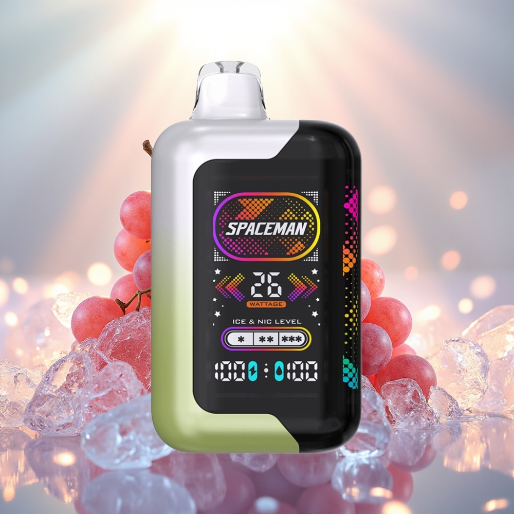 Spaceman SP40000 Zero Nikotiini Disposable 40000 tupakkaa 20ml Valkoviinijää